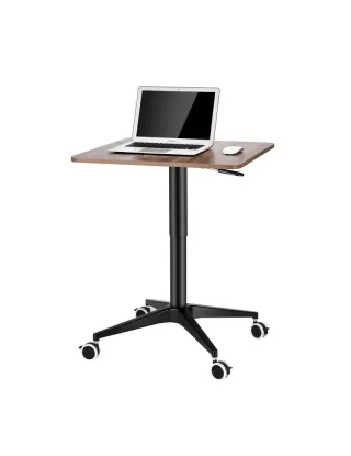 UPERGO UP-10SL Height Adjustable Square Movable Desk, Computer Floor Stand