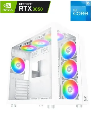 Xigmatek Aquarius Pro Intel Core i5-12400F (12Th Gen) RTX 3050 Twin Edge Gaming Pc - White