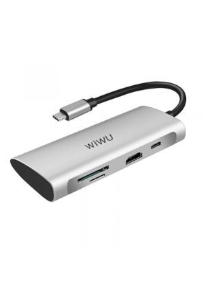 Wiwu Alpha 7 in 1 USB-C Hub A731HP - Gray