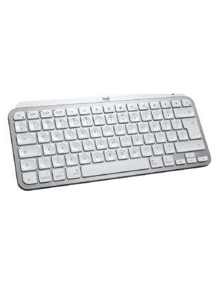 Logitech MX Keys Mini Mac Keyboard - Wireless + Bluetooth, Qwerty US International, LED Backlight - Gray