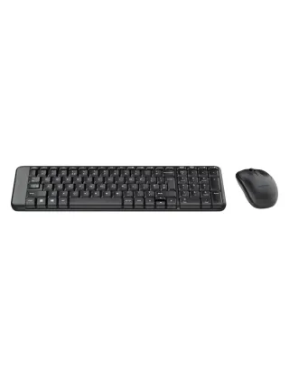 Logitech MK220 Wireless Mouse & Keyboard Combo - Black EN-AR