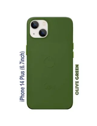 Goui iPhone 14 Plus (6.7inch) Magnetic Case with Magnetic Bars - Olive Green