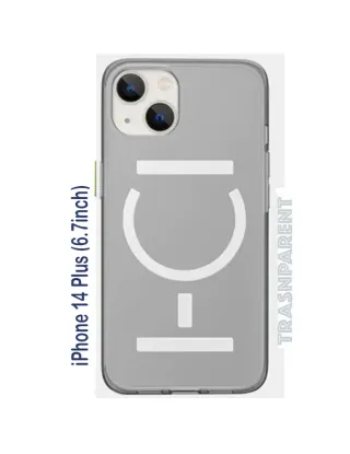 Goui iPhone 14 Plus (6.7inch) Magnetic Case with Magnetic Bars - Transparent Clear