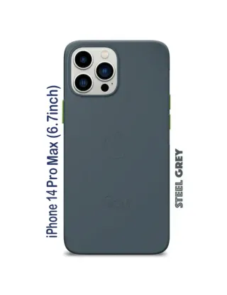 Goui iPhone 14 Pro Max (6.7inch) Magnetic Case with Magnetic Bars - Steel Grey