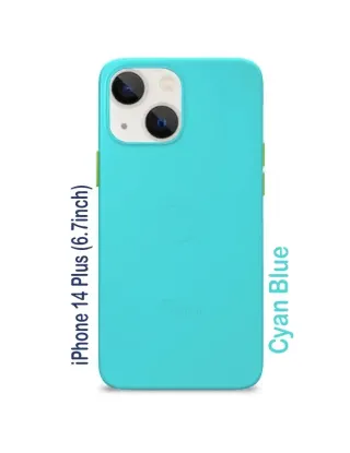 Goui iPhone 14 Plus (6.7inch)  Magnetic Case with Magnetic Bars - Cyan Blue