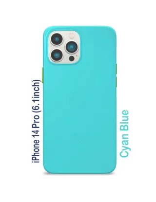 Goui iPhone 14 Pro (6.1inch) Magnetic Case with Magnetic Bars - Cyan Blue