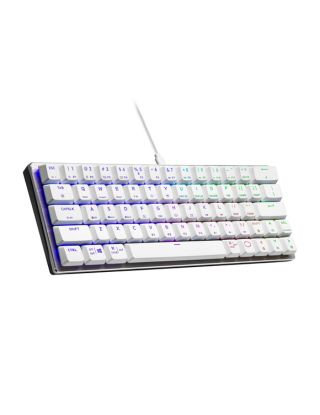 Cooler Master SK620 60% Mechanical Keyboard with Red Switches (Silver White)