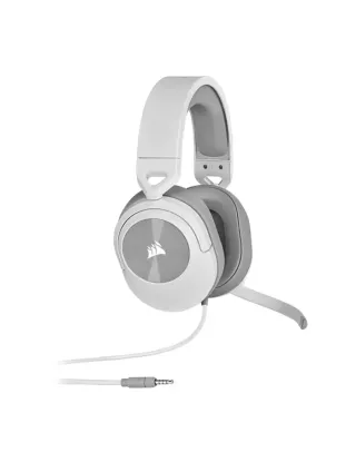 Corsair HS55 SURROUND Wired Gaming Headset - White