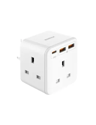 Momax ONEPLUG PD 20W 2A1C 3 Outlet Strip - White