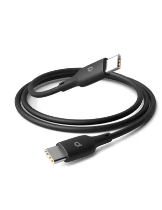 Porodo Blue Type-C to Type-C 60W Durable Fast Charge & Data Cable 1m/3.2ft - Black