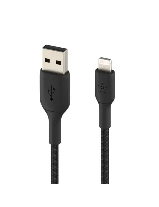 Belkin Premium Braided Lightning To Usb-a Cable - Black