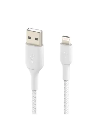 Belkin Premium Braided Lightning To Usb-a Cable - White