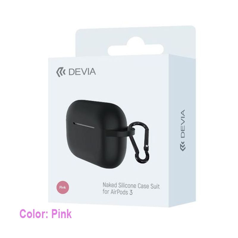 Shop Devia Naked Silicon Case For Airpods Pink At The Best Price In Kuwait From Alfuhod