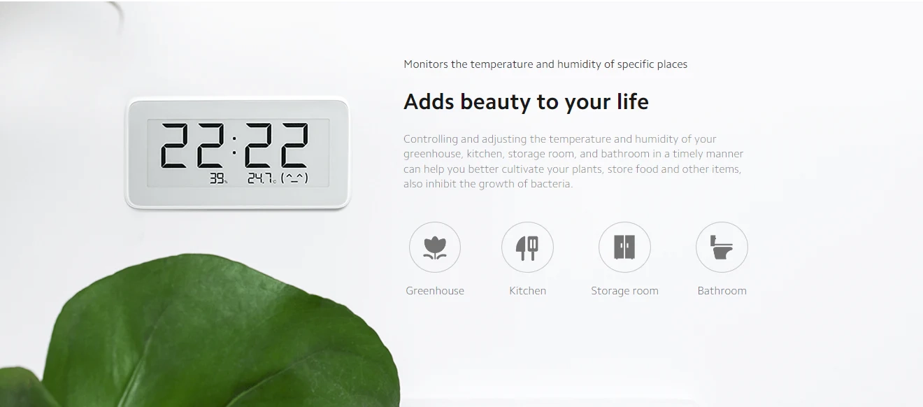 Xiaomi Mi Temperature and Humidity Monitor Clock