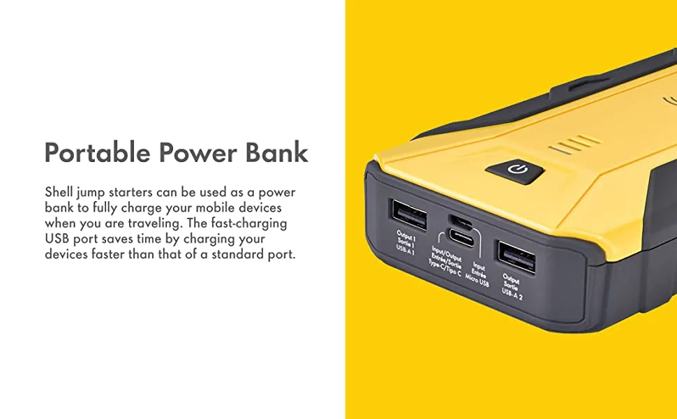 Shell SH912 800A 12V Portable Power Jump Starter