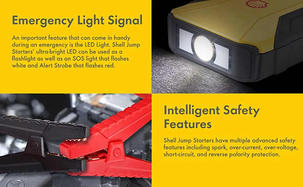 Shell SH912 800A 12V Portable Power Jump Starter