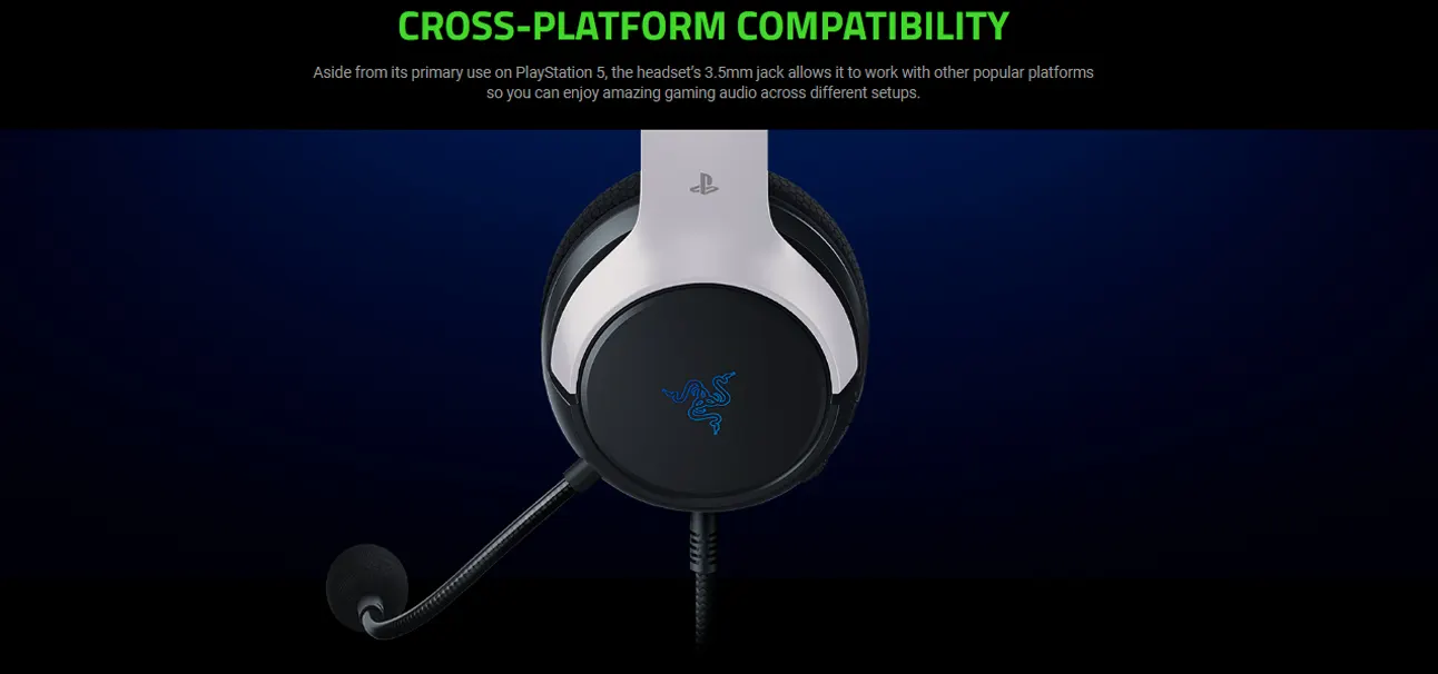 Razer Kaira X - PlayStation Licensed Wired Headset for PS5/PS4 - Black ...